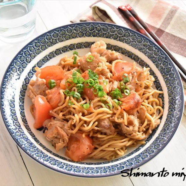 ぐんま県産トマトと豚肉の焼きそば～ぐんまアンバサダー～