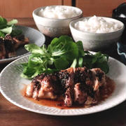 簡単☆鶏もも肉の黒胡椒焼き
