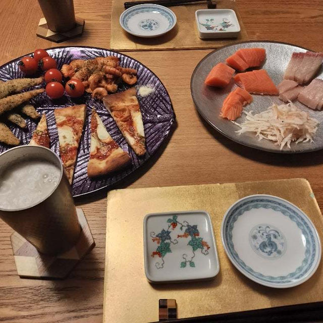 日帰りドライブ帰りの晩酌は買ってきたもの並べて簡単に