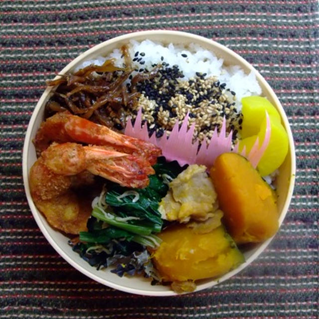 海老フライお弁当。