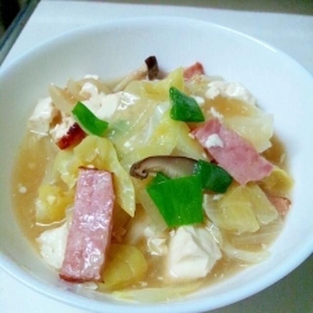 豆腐と焼豚のトロトロスープ