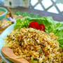 感動！小さじ半分のオイルでパラパラ野沢菜炒飯＊スイスダイヤモンドフライパン
