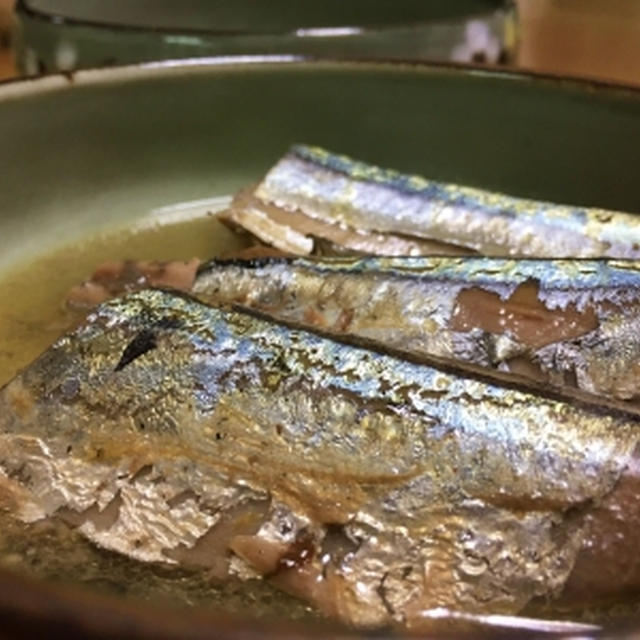 圧力鍋で秋刀魚の梅酢煮＆キャベツ・ミョウガの浅漬け♪