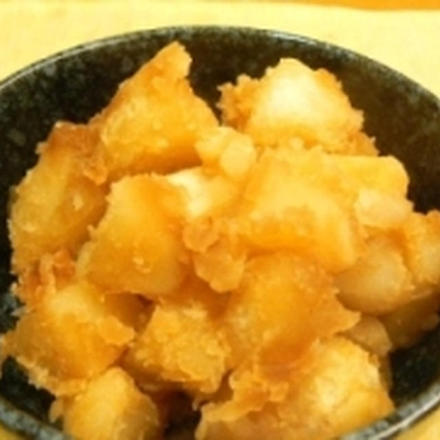 【うちレシピ】ホクホクじゃがいもの粉ふき煮★砂糖しょう油味