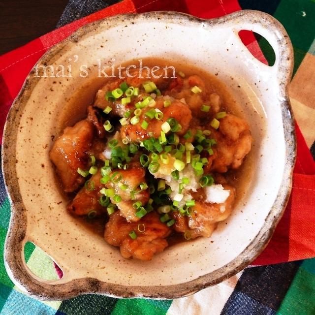 簡単♡麺つゆで失敗なし♡鶏もも肉のみぞれ煮♡(おろし煮)