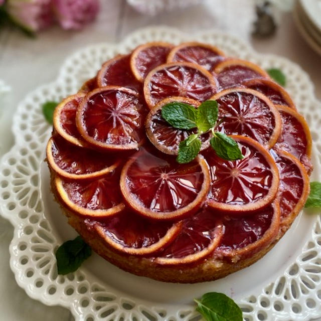鮮やかな赤！イタリアのブラッドオレンジケーキ