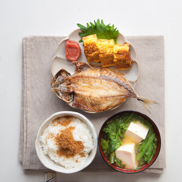 アジの開き定食