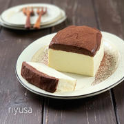 【暑い日でも旨おやつ】ビターチョコのチーズケーキ