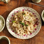 蓮根と豚肉の炒め物　アジア風