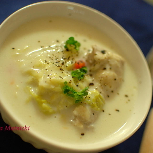 鶏肉と白菜のとろとろシチュー～鶏水炊きのリメイク～