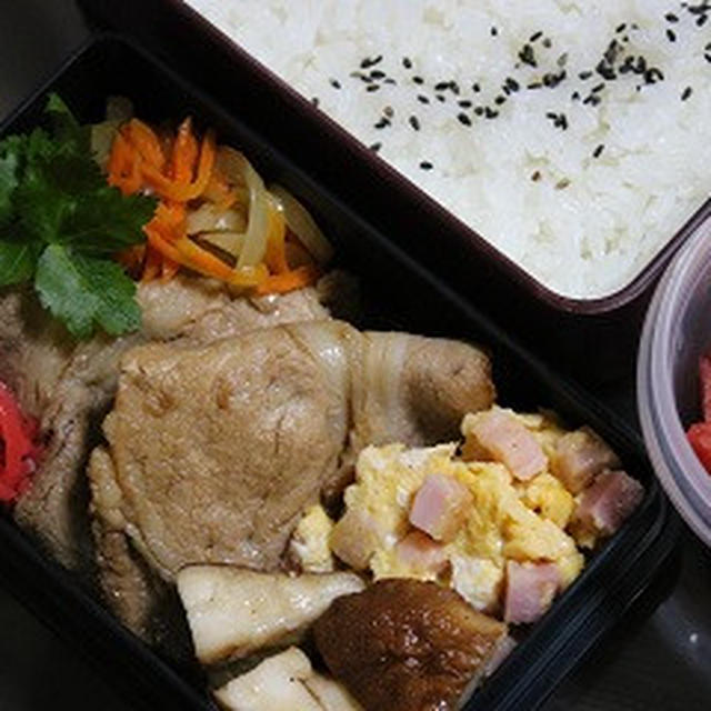 9月1日　　豚の生姜焼き弁当