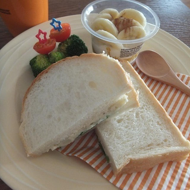 今朝の朝ごはん☆じんわり美味しいﾎﾟﾃｻﾗｻﾝﾄﾞ