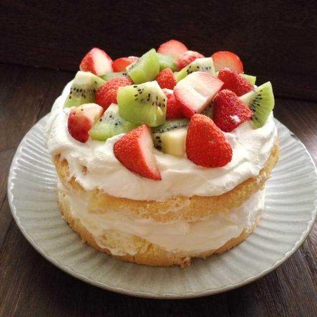 珍しくケーキらしいケーキができた。