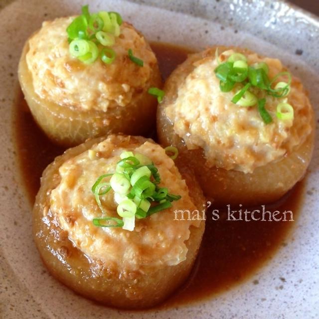 染みしみ大根の肉詰め♡柚子こしょう味噌♡