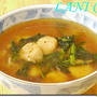 on 帆立のらぼう菜XO醤炒め