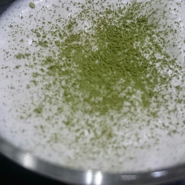 豆乳ババロア 抹茶かけ