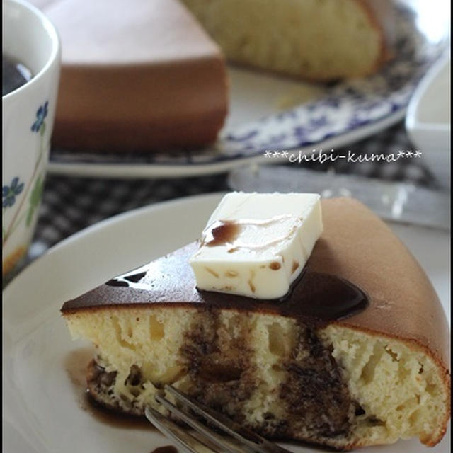 面倒なので(・´з`・)分厚いホットケーキ♪