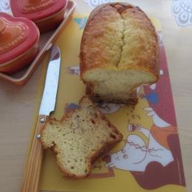 メープルバナナのパウンドケーキ♪