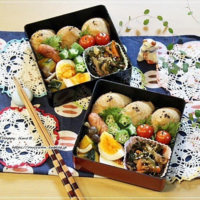 三角お稲荷さん弁当♪