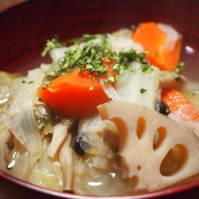 真冬の野菜スープ