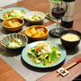 オットが最近購入した家着と家族が喜ぶうちの野菜炒めで晩ごはん