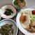 昼ご飯。実家の花壇のビオラがどこにいった？