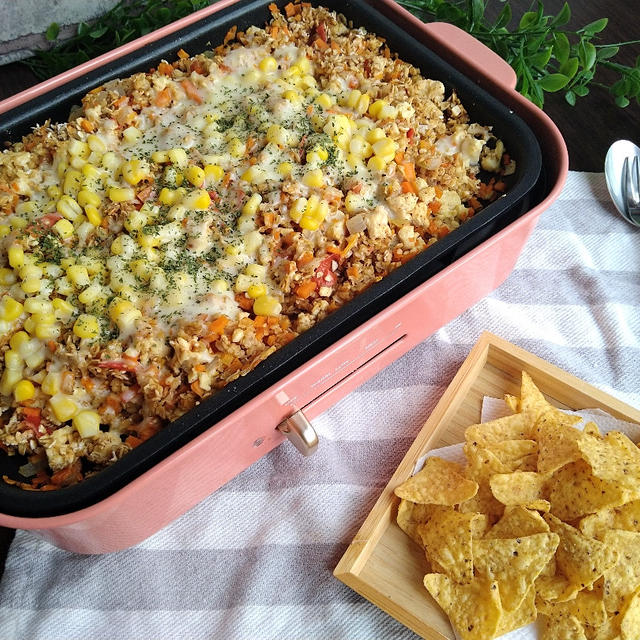 【食卓で海外旅行〜メキシコ編】豆腐とオートミールで☆ヘルシーナチョスをトルティーヤチップスで