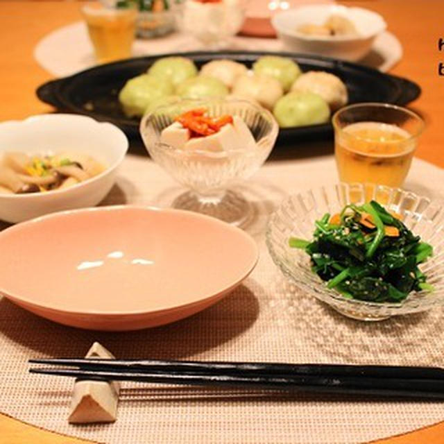 ストウブで『焼き小籠包』の献立。