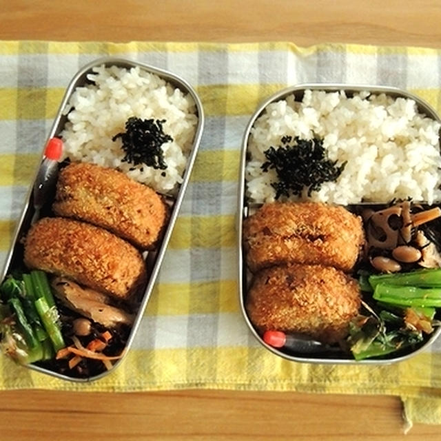 さばコロッケ弁当とチキンカツ定食