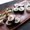 セリの手綱寿司と三つ葉の巻き寿司