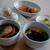 ちりめん山椒混ぜ込みお握りとミニ蕎麦
