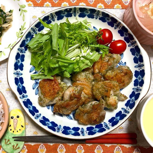 のり塩チキン＆娘の珍解答〜(￣▽￣)