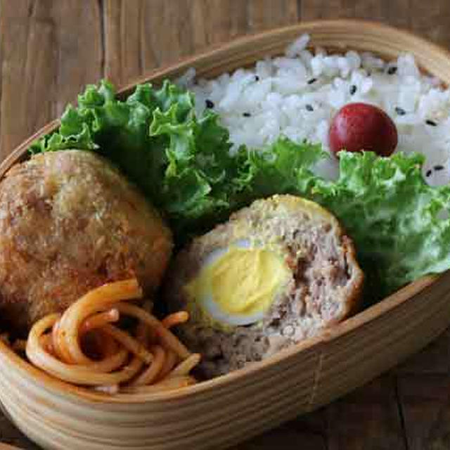 美味しい喜ばれるご褒美おかず！うずらのたまごスコッチエッグ弁当