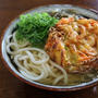 久しぶりに「かき揚げ昆布うどん」