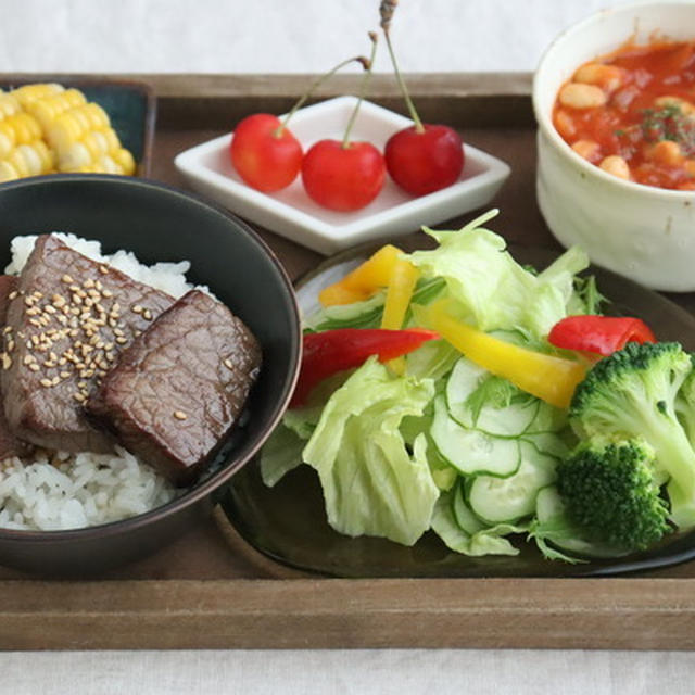 夕飯に悩んだら刺身か肉を焼くだけ！（長女の塾の話とかなぜかヨネスケ）