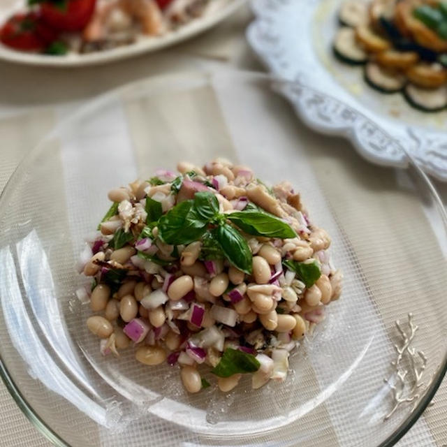 干物だってイタリアン！アジの干物と白インゲン豆のマリネ