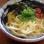 朝ごはんに「梅わかめうどん」