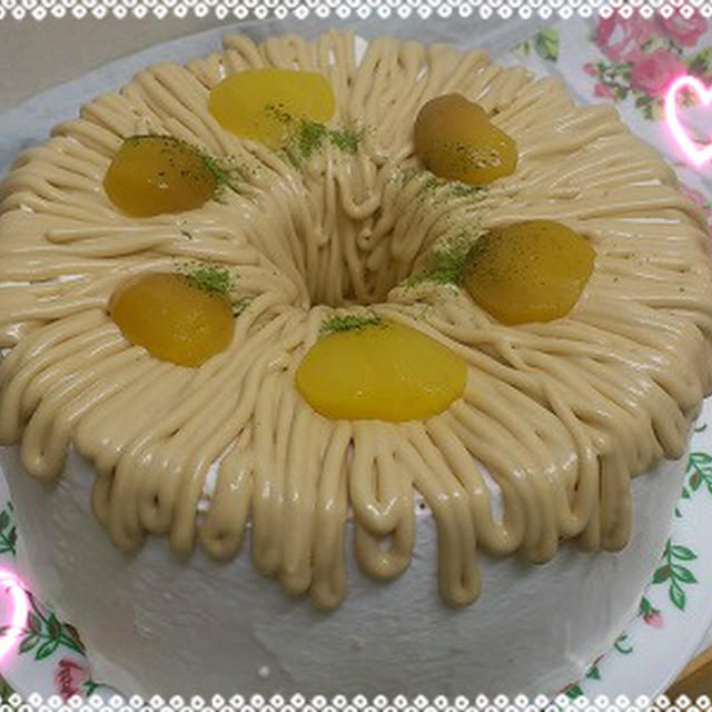 『伊江島小麦全粒粉ビスコッティ』と…、しつこいけど栗のシフォンケーキ