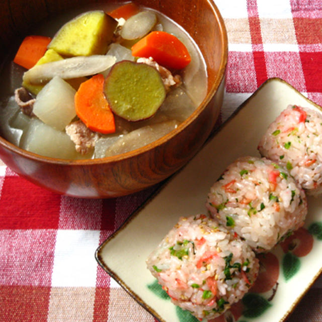 かぶらの葉と桜えびの混ぜご飯