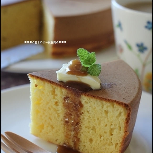 厚みが魅力☆アーモンドパンケーキ♪