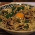 肉野菜炒め蕎麦