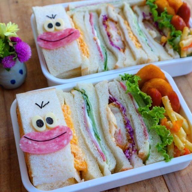 オバＱサンドイッチ弁当