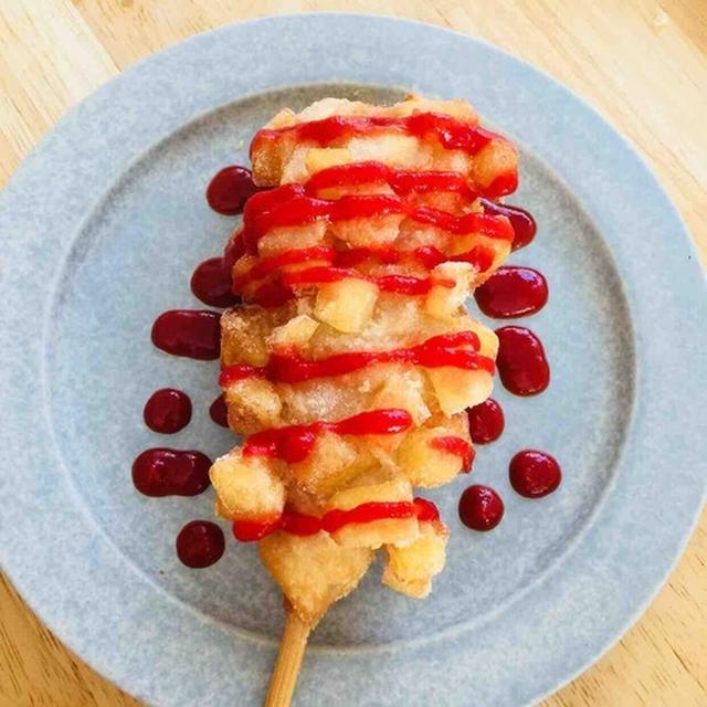 【 娘が作ったチーズハットク 】