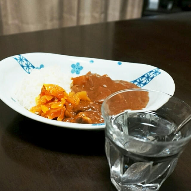 今日の夕ごはん☆カレーライスとデュラレックス