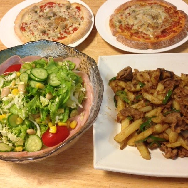 昨夜はじゃがいもと牛肉のバター醤油ソテーなど～