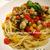 Today's Pasta:チヌ（黒鯛）とバジルのアーリオ・ペトロリオ