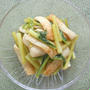 麺つゆ＋柚子胡椒で簡単！ちくわと青菜のサッと煮。