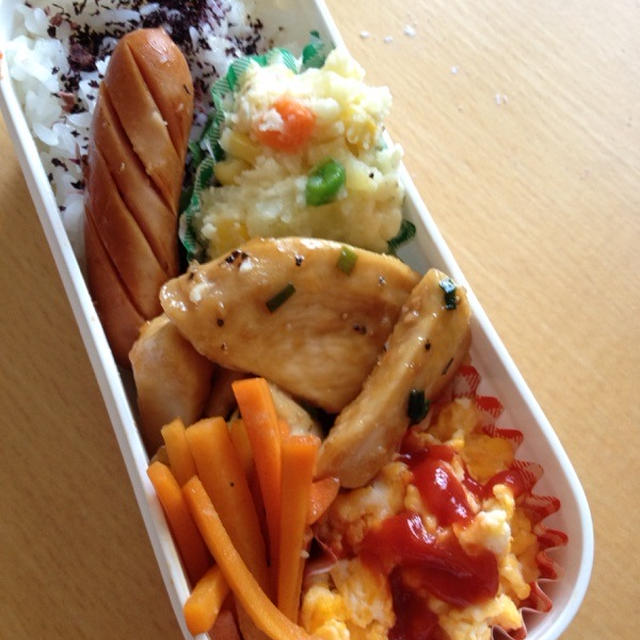 鶏むね肉の照り焼き弁当