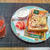 朝ごはんだよ☆ベーコンときのこのチーズトースト♪☆♪☆♪