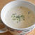 きのこのクリームスープ。具だくさんで食物繊維たっぷり、ほっこり温まる味。